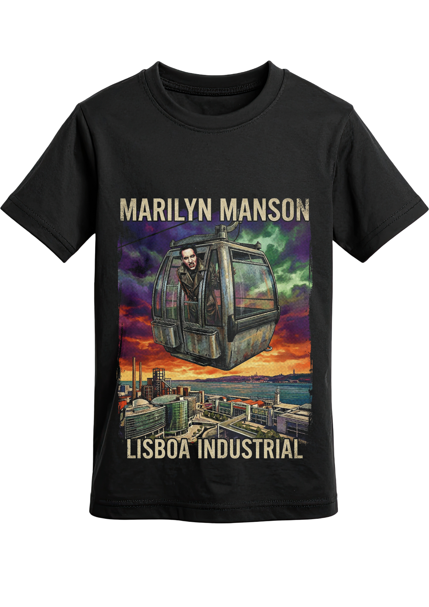 T-shirt Coleção Marilyn Manson: O Tributo Surreal a Portugal